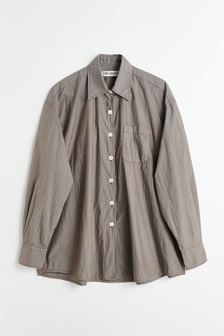 OUR LEGACY BORROWED BD SHIRT 46 ブラウン 11045_0a36d44d7c-w2242bs_1-
