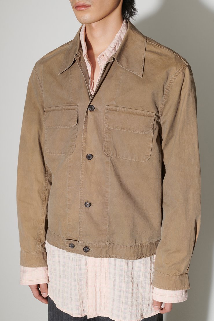 Our Legacy - Coach Jacket Dark Sand Rich Poplin