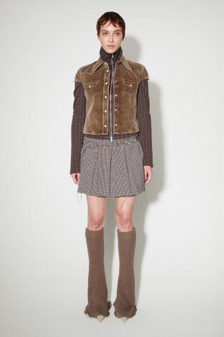 Daisy Shirt Shortsleeve Brown Enzyme Cord