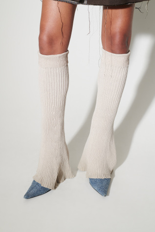 Knitted Gaiter Ghost Attic Rustic Cotton