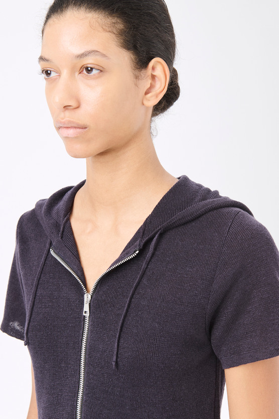 ★OUR LEGACY★ Zipper Short Sleeve Knit Hoodie White W2233KS MUSINSA | OUR LEGACY Zipper short sleeve knit hood - White