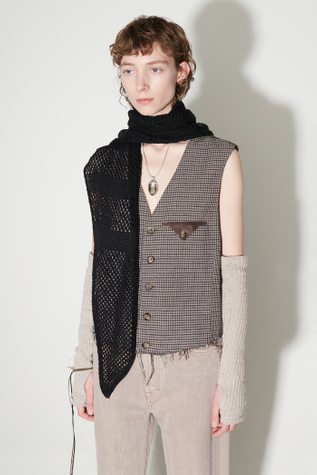 Our Legacy  Triangle ストール Our Legacy - Triangle Scarf Beige Melange Linen