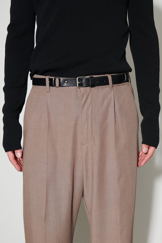 Our Legacy - 2,5 cm Ring Belt Grizzly Black Leather