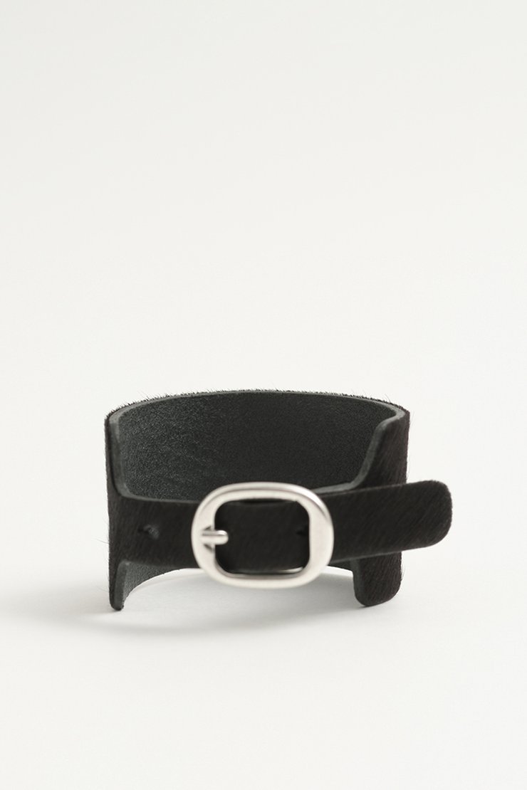 Our Legacy - Bergen Bracelet Black Hair On Hide