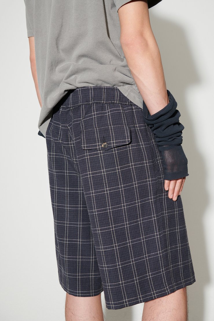 パンツ OUR LEGACY CHECK PATTERN DRAPE SHORTS Our Legacy - Drape Shorts Dinner Date Check