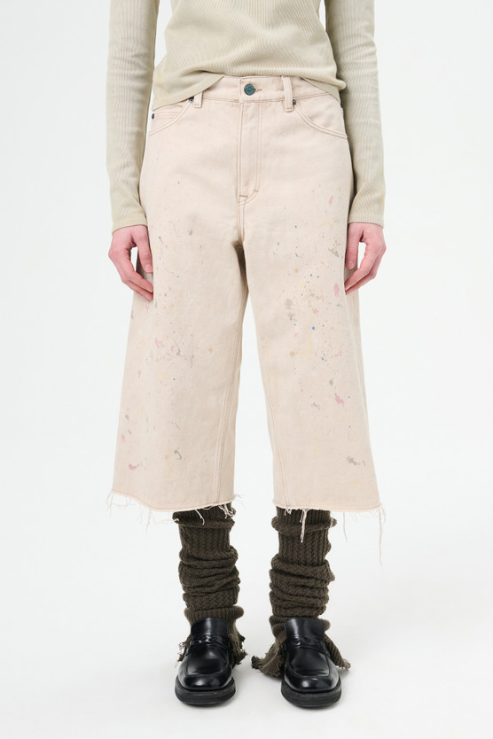 パンツ OUR LEGACY SPLATTER DENIM HALF CUT JEANS 11301_a46703730b-w2245hg_1897-