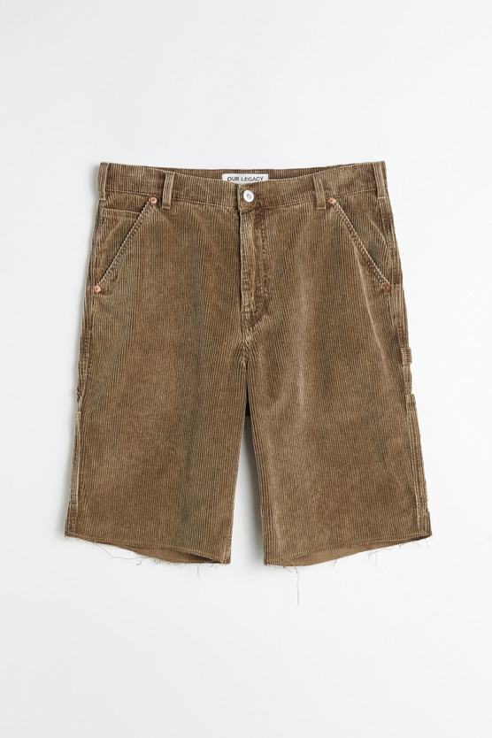 Our Legacy - Joiner Short Brown Enzyme Splatter Cord