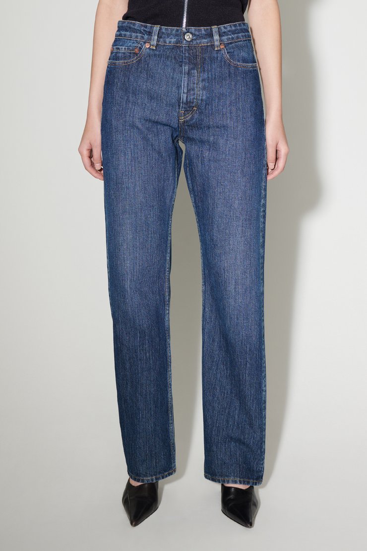 Our Legacy - Linear Cut Deep Blue Chain Twill