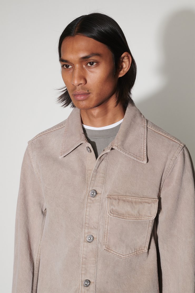 OUR LEGACY REBIRTH SHIRT デニムシャツ OUR LEGACY: Blue Beyond Shortsleeve Denim Shirt | SSENSE