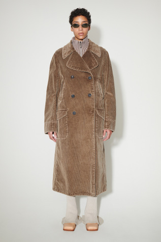 Biker Trench Brown Enzyme Cord