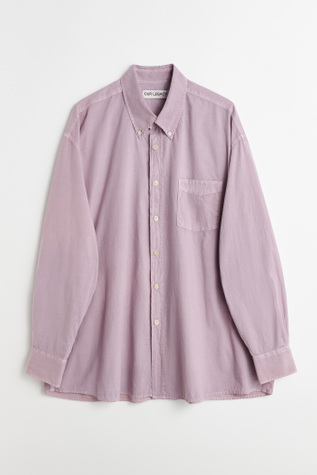 Borrowed Bd Shirt Dusty Lilac Cotton Voile