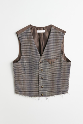 Cut Waistcoat Old Money Check