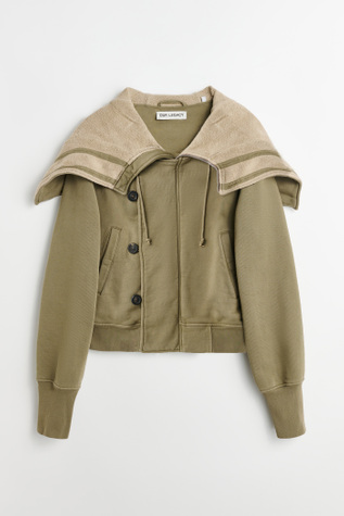 Flight Hood Olive Hefty Fleece
