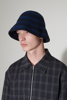 Our Legacy - Tom Tom Hat Carolean Blue Tousled Cotton