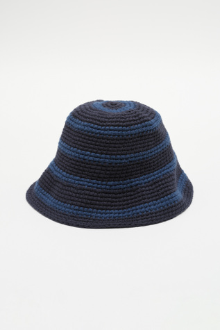 Tom Tom Hat Carolean Blue Tousled Cotton