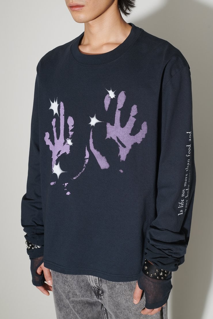 OUR LEGACY◆Red Taste Of HandsTシャツ Our Legacy - Box T-Shirt Red Taste Of Hands Print