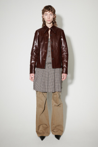 Verve Jacket True Dye Tuscan Brown Leather
