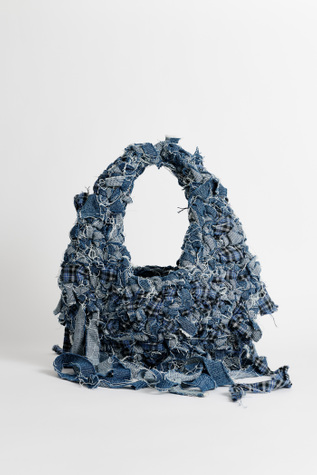 Crochet Bag Cantrell Blue Chain Twill