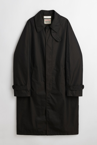 Raglan Car Coat Soot Black Solaro