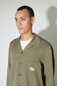 アクセサリー our legacy olive Our Legacy - Box Longsleeve Olive Ruffle Silk | Our Legacy