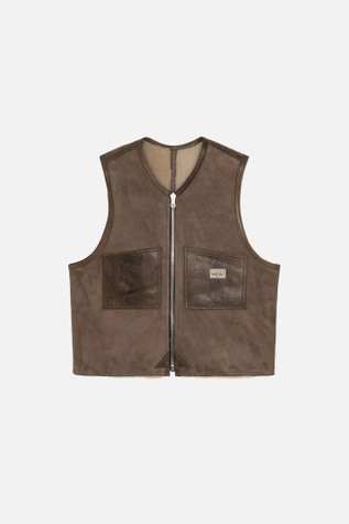 ジャケット・アウター OUR LEGACY REVERSIBLE SHEARLING VEST 11590_c7d3887e1f-