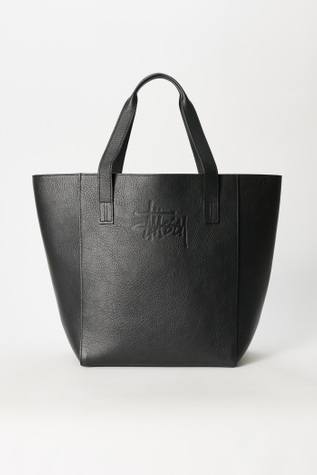 Work Tote Black Leather