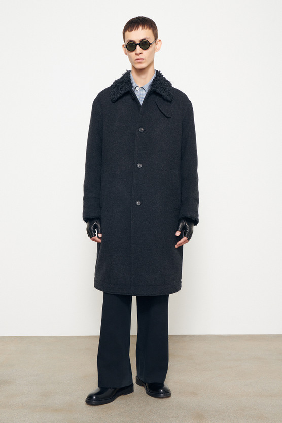 ジャケット・アウター OUR LEGACY / Cocon Duffle Coat Our Legacy Felt Duffle Coat - Black Cocoon Wool | Garmentory