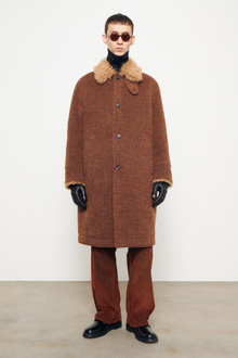 Our Legacy - Polare Coat Marrone Ruggine Herringbone