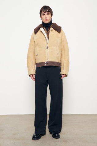 Pilota Jacket Crema Bruciata Shearling