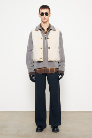 Tosto Vest Crema Bruciata Shearling