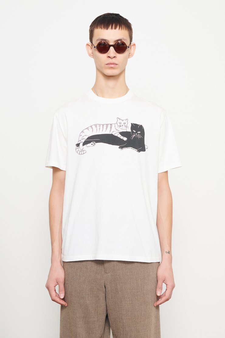 送料関税込【OUR LEGACY + Emporio Armani】 Tシャツ OUR LEGACY + Emporio Armani Logo-Print Cotton-Jersey T-Shirt