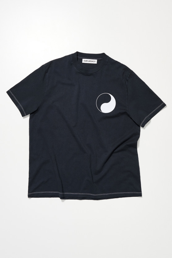Our Legacy - Box T-Shirt Black Yin Yang Print