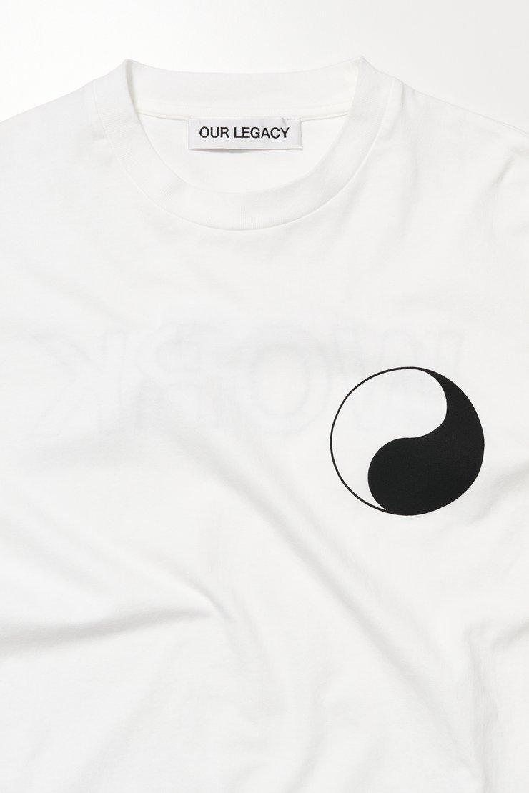 Our Legacy - Box T-Shirt White Yin Yang Print