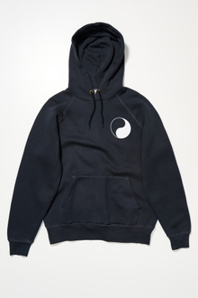 Our Legacy - Work Shop Hood Black Yin Yang Print