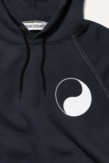 Our Legacy - Work Shop Hood Black Yin Yang Print