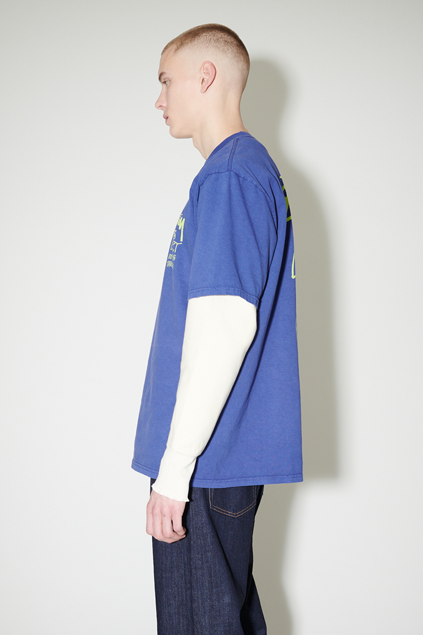 Our Legacy - OL Surfman Pig. Dyed Tee Blueberry