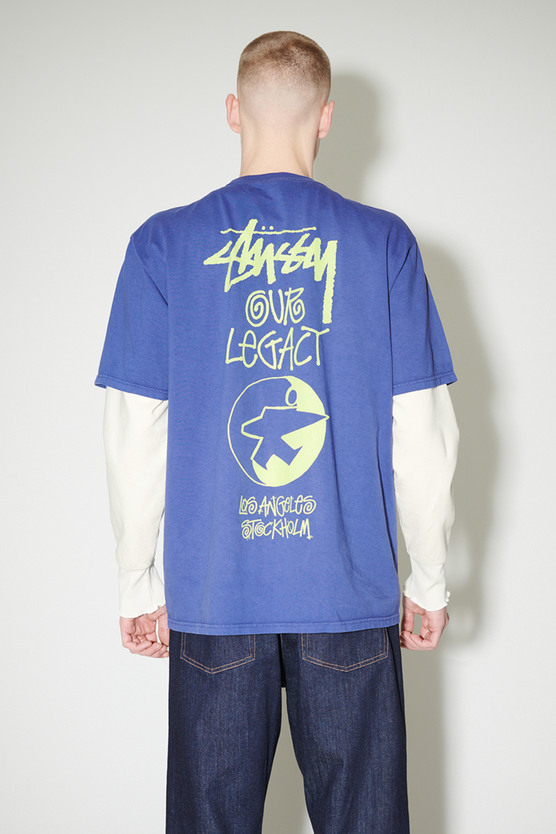 Our Legacy パープル スーパースリムフィット Tシャツ Our Legacy - Super Slim T-Shirt Light Flowers Print