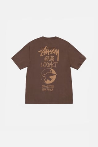Ol Surfman Pig. Dyed Tee Dark Brown