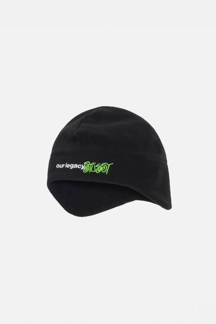 Our Legacy - Work Shop Polar Fleece Beanie Black