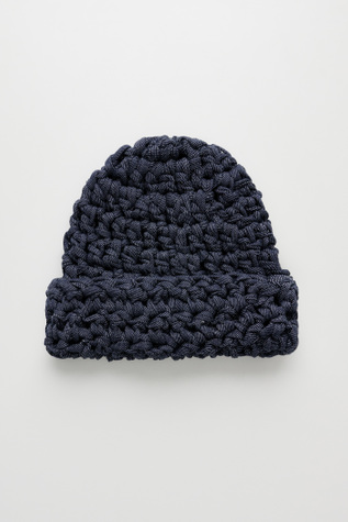 Crochet Beanie Midnight Blue Jersey