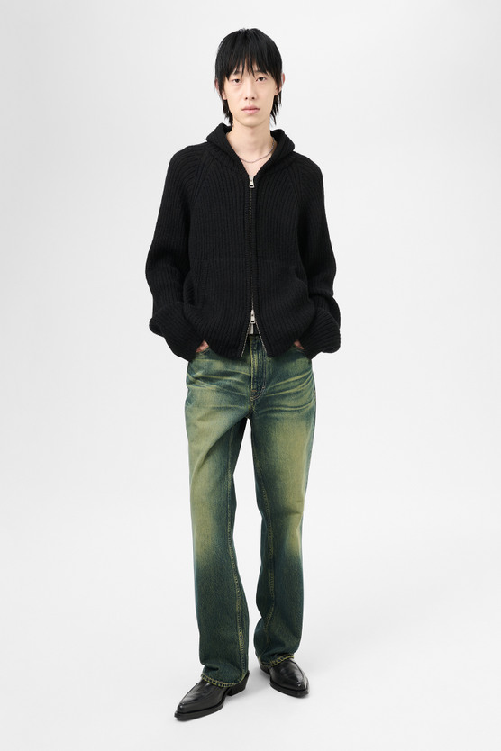 ★OUR LEGACY★ レベル フード Jet Black Isles Wool Our Legacy - Level Hood Jet Black Isles Wool