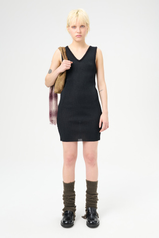 Sleek Dress Black Alluring Tech