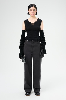 ベスト・ジレ OUR LEGACY Women Vests W4239DBL BLACK Our Legacy - Corset Vest Black All Day Poplin