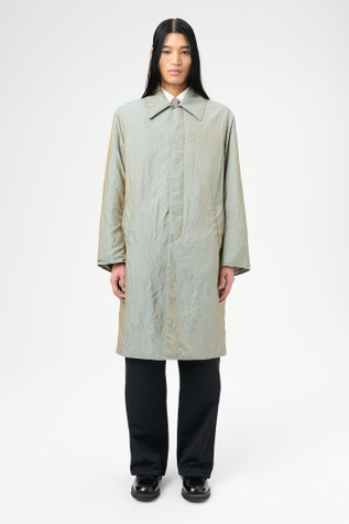 Blithe Coat Shining Olive Crinkle Solaro