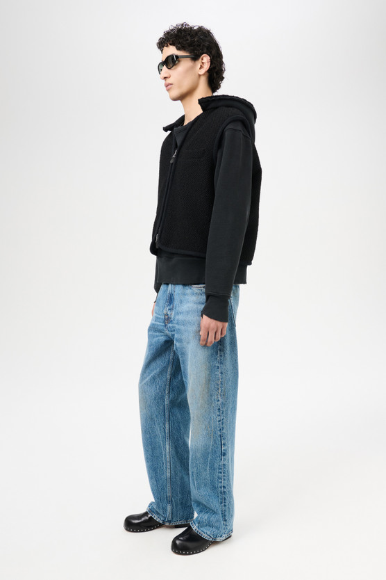 Our Legacy - Top Vest Evening Black Boucle Wool