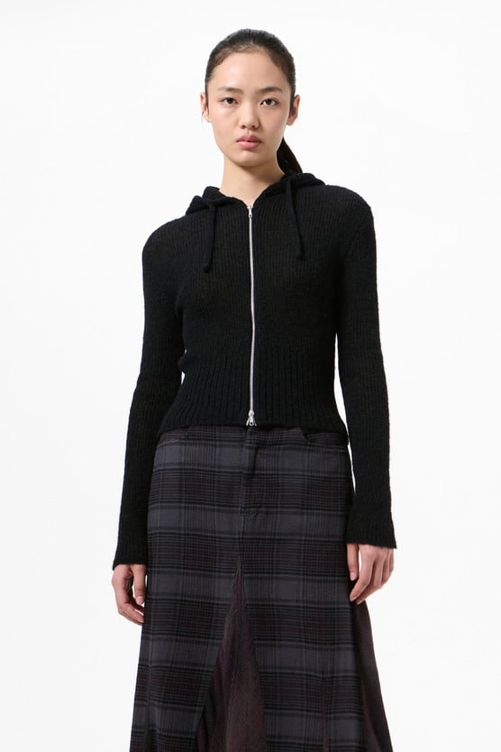 Our Legacy - Compact Hood Black Fuzzy Alpaca