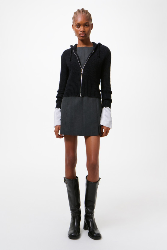 Our Legacy - Compact Hood Black Fuzzy Alpaca