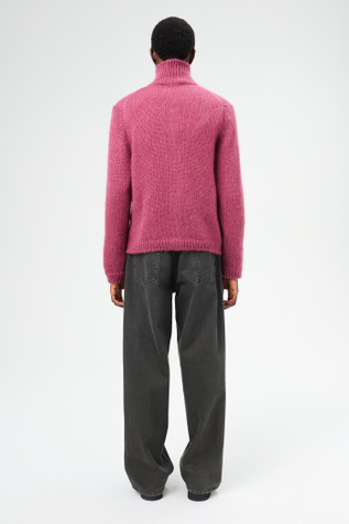 トップス Our legacy ultra zip funnel Our Legacy - Float Funnel Uncut Ruby Softest Mohair Silk