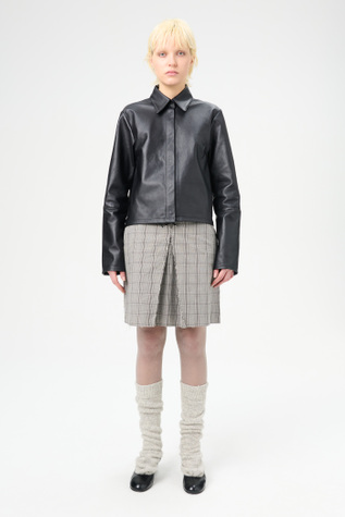 Auto Shirt Black Leather