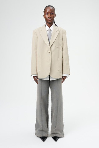 Clasp Blazer Lucid Pistachio Rural Wool